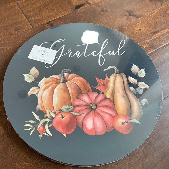 Pumpkin themed placemats set of 4 - Picture 2 of 4